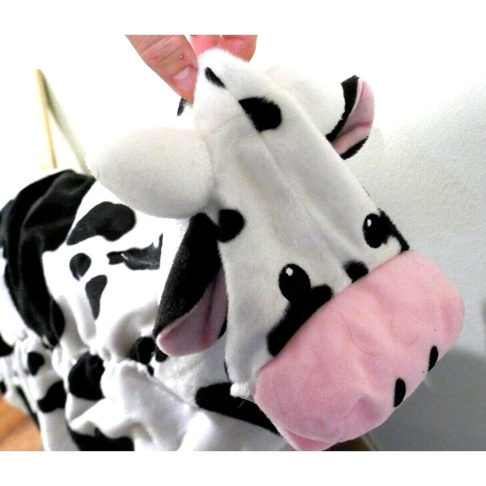 HALLOWEEN DOG COSTUME - clothes - outfits SIZE Med - barely worn  Cow